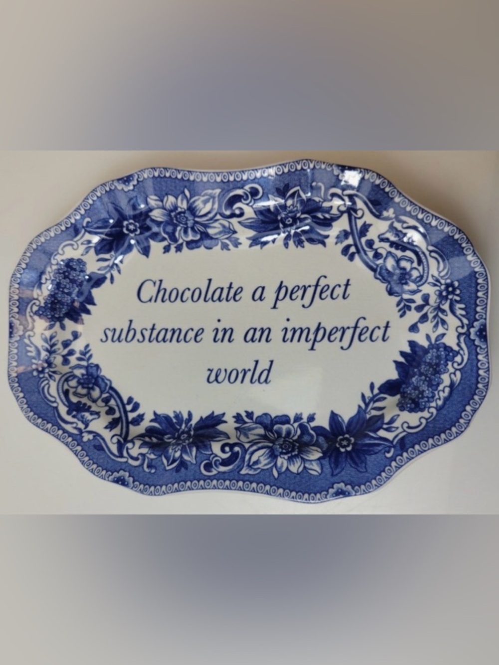 Spode Mementos 2008 Candy Dish 'Chocolate a Perfect Substance’